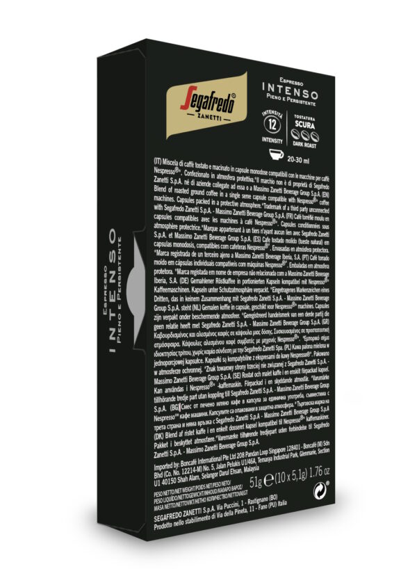 Segafredo Intenso <br><small>10 cápsulas</small></br> - Imagen 2