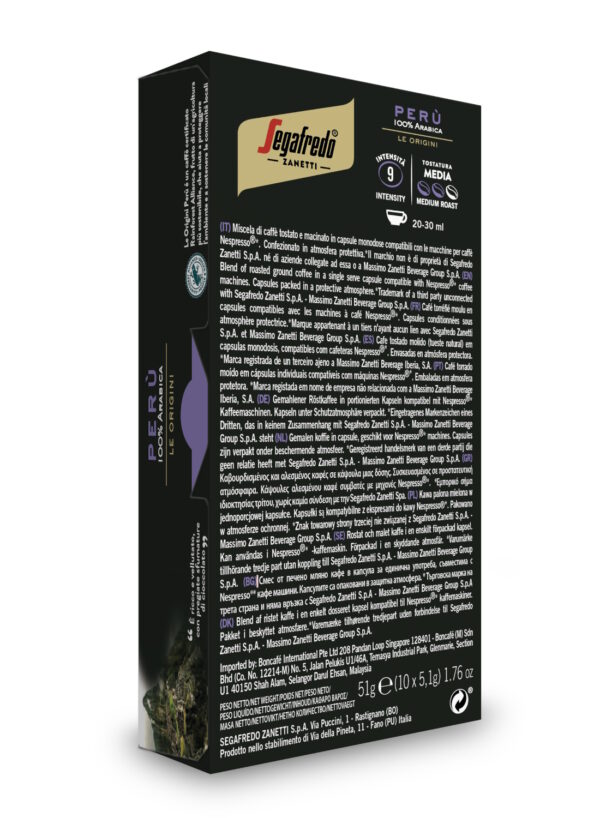 Segafredo Perú <br><small>10 cápsulas</small></br> - Imagen 2